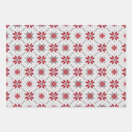 Lettisches Morning SUN geometrisches Muster V Geschenkpapier Set (Vorderseite 2)