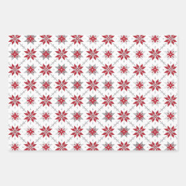 Lettisches Morning SUN geometrisches Muster V Geschenkpapier Set