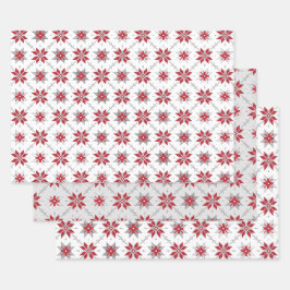 Lettisches Morning SUN geometrisches Muster V Geschenkpapier Set