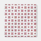 Lettisches Morning SUN geometrisches Muster V Magnet (Vorne)