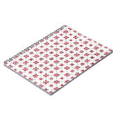 Lettisches Morning SUN geometrisches Muster V Notizblock (Linke Seite)