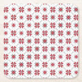 Lettisches Morning SUN geometrisches Muster V Rechteckiger Pappuntersetzer (Vorderseite)