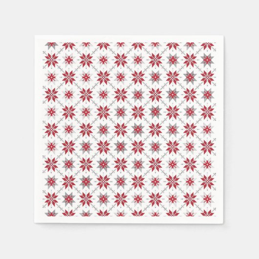 Lettisches Morning SUN geometrisches Muster V Serviette (Vorderseite)