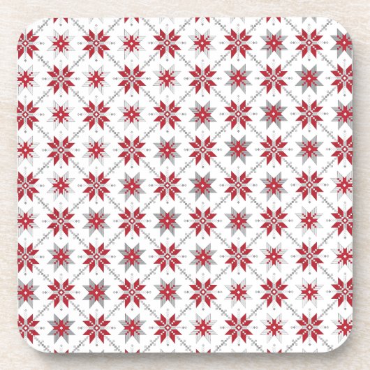 Lettisches Morning SUN geometrisches Muster V Untersetzer (Vorderseite)