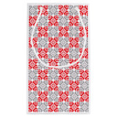 Lettisches Morning SUN geometrisches Muster VI Kleine Geschenktüte (Rückseite)