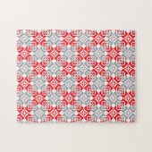 Lettisches Morning SUN geometrisches Muster VI Puzzle (Horizontal)