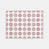 Lettisches Morning SUN geometrisches Muster VII Fleecedecke (Vorderseite (Horizontal))