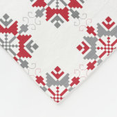 Lettisches Morning SUN geometrisches Muster VII Fleecedecke (Ecke)