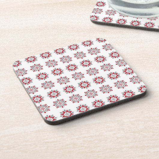 Lettisches Morning SUN geometrisches Muster VII Getränkeuntersetzer (Linke Seite)