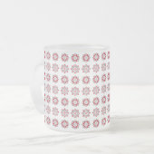 Lettisches Morning SUN geometrisches Muster VII Mattglastasse (Vorderseite Links)