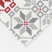 Lettisches Morning SUN geometrisches Muster VIII Fleecedecke (Ecke)