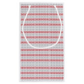 Lettisches Morning SUN geometrisches Muster VIII Kleine Geschenktüte (Rückseite)