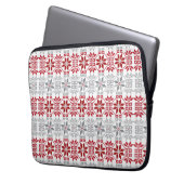 Lettisches Morning SUN geometrisches Muster VIII Laptopschutzhülle (Vorderseite Links)