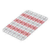 Lettisches Morning SUN geometrisches Muster VIII Magnet (Linke Seite)