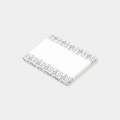 Lettisches Morning SUN geometrisches Muster VIII Post-it Klebezettel (angewinkelt)