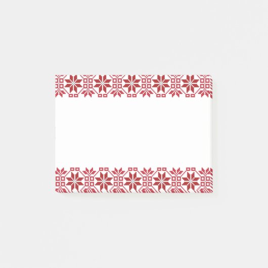 Lettisches Morning SUN geometrisches Muster VIII Post-it Klebezettel (Vorderseite)