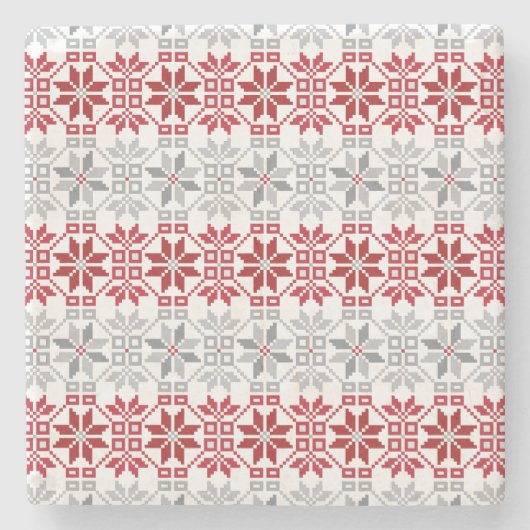 Lettisches Morning SUN geometrisches Muster VIII Steinuntersetzer (Vorderseite)