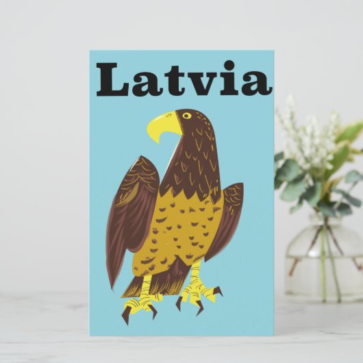 Lettisches Reiseplakat. (Stehend Vorderseite)