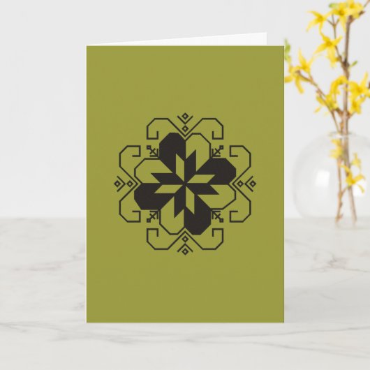 Lettisches saulites karte (Gelbe Blume)