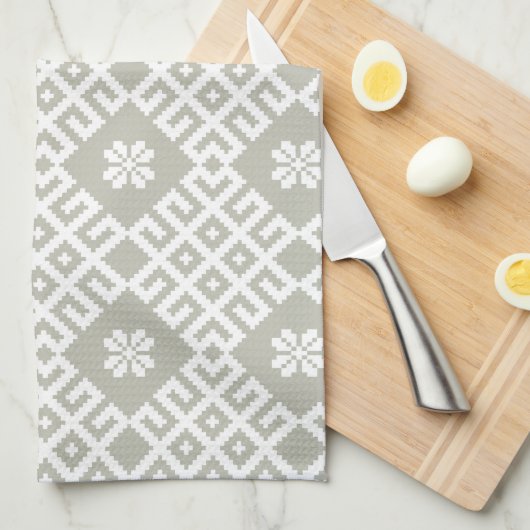 Lettisches Stetigtuch Geschirrtuch (Viertel Falte)