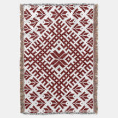 Lettisches traditionelles Auseklis-Design Decke (Vorderseite Vertikal)