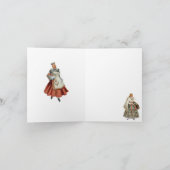 Lettisches traditionelles Kostüm Karte (Innenseite)