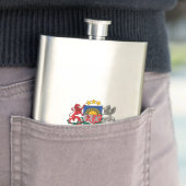 Lettisches Wappen Flachmann (Beispiel)