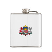 Lettisches Wappen Flachmann (Rückseite)
