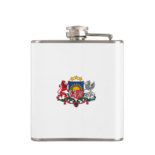 Lettisches Wappen Flachmann (Rückseite)