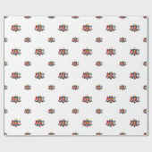 Lettisches Wappen Geschenkpapier (Flach)