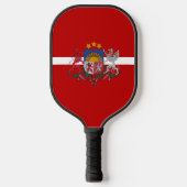Lettisches Wappen Pickleball Schläger (Vorderseite)