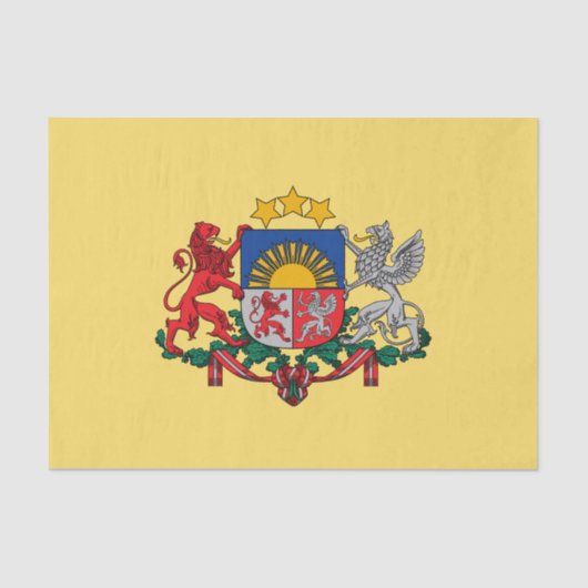 Lettisches Wappen Seidenpapier (Vorderseite)