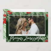 Lettisches Wasserfarben Priecigus Ziemassvetkus-Fo (Vorne/Hinten)