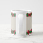 Lettisches Weihnachtsvolk Song I Jumbo-Tasse (Rückseite)