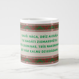 Lettisches Weihnachtsvolk Song I Jumbo-Tasse