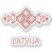 Lettland Aufkleber (Vorderseite)