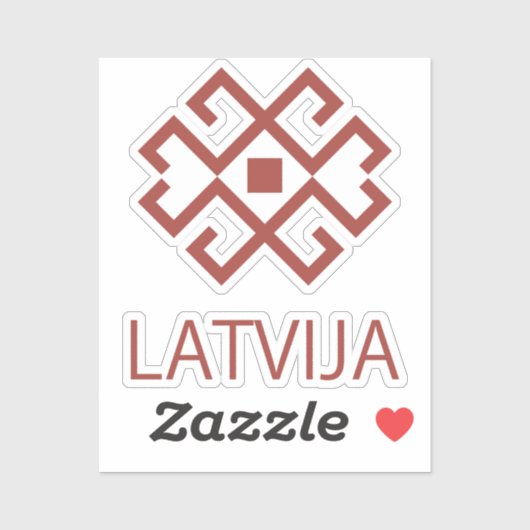Lettland Aufkleber (Blatt)