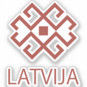 Lettland Aufkleber (Vorderseite)