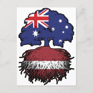 Lettland Australisch Australien Tree Roots Postkarte