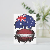 Lettland Australisch Australien Tree Roots Postkarte (Stehend Vorderseite)