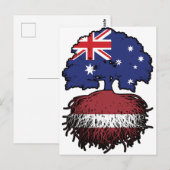 Lettland Australisch Australien Tree Roots Postkarte (Vorne/Hinten)