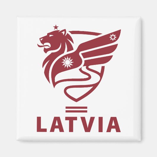 Lettland Baltischer Staat Nordeuropa Magnet (Vorne)