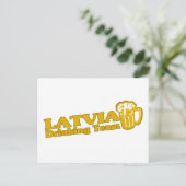 Lettland Drink Team Postkarte (Stehend Vorderseite)