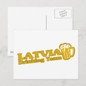 Lettland Drink Team Postkarte (Vorne/Hinten)
