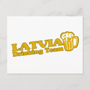 Lettland Drink Team Postkarte
