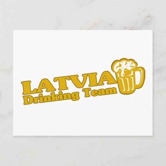 Lettland Drink Team Postkarte (Vorderseite)