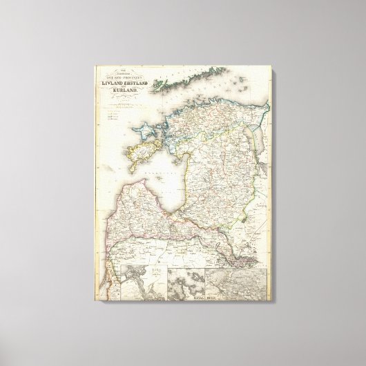 Lettland, Estland Leinwanddruck (Vorderseite)