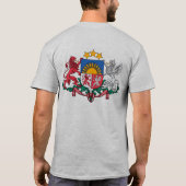 Lettland Feier zur Unabhängigkeit der Flaggen T-Shirt (Rückseite)