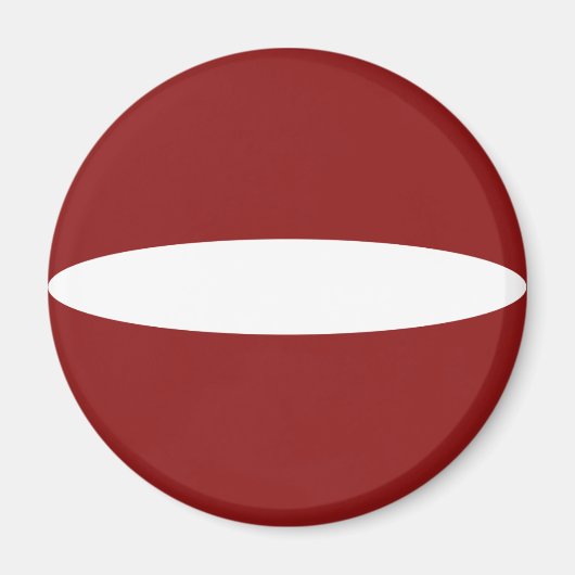 Lettland Fisheye Flag Magnet (Vorne)