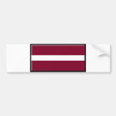 Lettland-Flagge Autoaufkleber (Vorne)